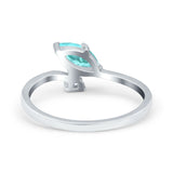 Fashion Ring Marquise Simulated Cubic Zirconia 925 Sterling Silver