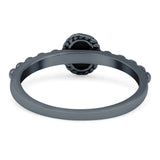 Oval Shape Ring Band Lab Created Opal 925 Sterling Silver (7mm)