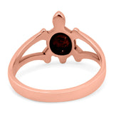 Turtle Oxidized Band Solid 925 Sterling Silver (12mm)