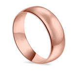 Sterling Silver Wedding Band Ring Round 925 Sterling Silver (7MM)