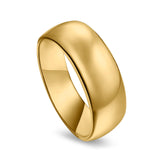 Sterling Silver Wedding Band Ring Round 925 Sterling Silver (9MM)