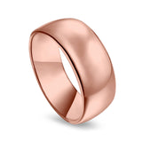 Sterling Silver Wedding Band Ring Round 925 Sterling Silver (10MM)