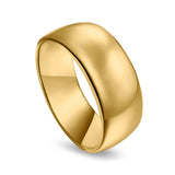 Sterling Silver Wedding Band Ring Round 925 Sterling Silver (10MM)