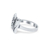 Sterling Silver Petite Dainty Butterfly Ring Band Round 925 Sterling Silver