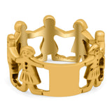 Children Oxidized Band Solid 925 Sterling Silver (11mm)