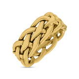 Infinity Braided Style Oxidized Band Solid 925 Sterling Silver 8mm(0.31)