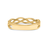 Celtic Band Braided New Trending Design Oxidized Solid 925 Sterling Silver Thumb Ring 4mm(0.15)