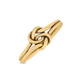 Intertwined Celtic Infinity Knot Heart Ring Oxidized Band Solid 925 Sterling Silver Thumb Ring 7mm