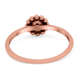 Bali Ring Oxidized Band Solid 925 Sterling Silver Thumb Ring (7mm)