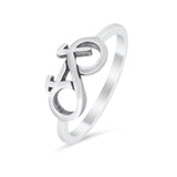 Cute Petite Dainty Bicycle Plain Band Thumb Ring 925 Sterling Silver