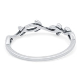 Vines Band Oxidized Ring Solid 925 Sterling Silver (4.5mm)