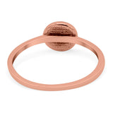 Cactus Ring Oxidized Band Solid 925 Sterling Silver Thumb Ring (7mm)