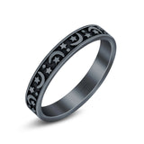 Moons and Stars Oxidized Ring Solid 925 Sterling Silver