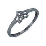 Celtic Triquetra Band Plain Ring 925 Sterling Silver