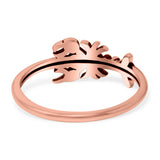 Lobster Band Oxidized Ring Solid 925 Sterling Silver Thumb Ring (6mm)
