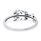 Lobster Band Oxidized Ring Solid 925 Sterling Silver Thumb Ring (6mm)