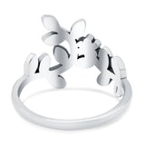Leaves & Vines Band Oxidized Ring Solid 925 Sterling Silver Thumb Ring (14mm)