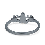 Frogs Oxidized Ring Solid 925 Sterling Silver