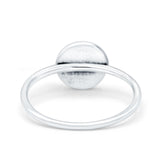 Mandala Ring Oxidized Band Solid 925 Sterling Silver Thumb Ring (9mm)