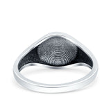 Bear Paw Ring Oxidized Band Solid 925 Sterling Silver Thumb Ring (9.6mm)