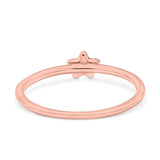 Star Ring Oxidized Band Solid 925 Sterling Silver Thumb Ring (5mm)