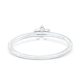 Star Ring Oxidized Band Solid 925 Sterling Silver Thumb Ring (5mm)