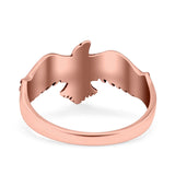 Celtic Ring Oxidized Band Solid 925 Sterling Silver Thumb Ring (11mm)