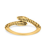 Snakes Band Oxidized Ring Solid 925 Sterling Silver (5.5mm)
