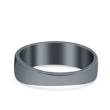 Mountains & Sun Ring Oxidized Band Solid 925 Sterling Silver Thumb Ring (6mm)