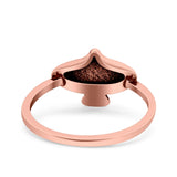 Eagle Ring Oxidized Band Solid 925 Sterling Silver Thumb Ring (10mm)