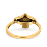 Eagle Ring Oxidized Band Solid 925 Sterling Silver Thumb Ring (10mm)