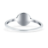 Tree of Life Ring Oxidized Band Solid 925 Sterling Silver Thumb Ring (7mm)