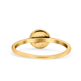 Flower Ring Oxidized Band Solid 925 Sterling Silver Thumb Ring (7mm)