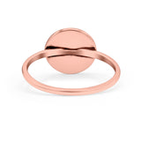 Moon Phases Ring Oxidized Band Solid 925 Sterling Silver Thumb Ring (10mm)