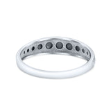 Iconic Vintage Full Moon Phases Beaded Statement Modern Style Oxidized Ring Band Solid 925 Sterling Silver Thumb Ring (4.8mm)
