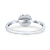 Custom Engraved Moon Phases Unique Design Statement Oxidized Ring Band Solid 925 Sterling Silver Thumb Ring (6.6mm)