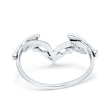 Oxidized Ring Band Solid 925 Sterling Silver Thumb Ring (12.9mm)