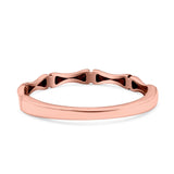 Bamboo Ring Oxidized Band Solid 925 Sterling Silver Thumb Ring (2.5mm)