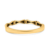 Bamboo Ring Oxidized Band Solid 925 Sterling Silver Thumb Ring (2.5mm)