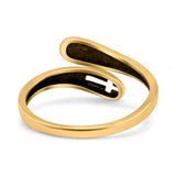 Faith & Cross Band Oxidized Ring Solid 925 Sterling Silver (11mm)