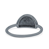 Nature Ring Oxidized Band Solid 925 Sterling Silver Thumb Ring (7mm)