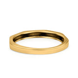 Oxidized Sunset Band Ring Solid 925 Sterling Silver Thumb Ring (2.5mm)