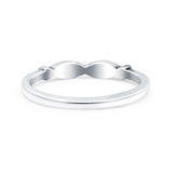 Fish Ring Oxidized Band Solid 925 Sterling Silver Thumb Ring (3mm)