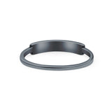 Christmas Trees Ring Oxidized Band Solid 925 Sterling Silver Thumb Ring (3mm)
