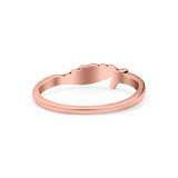 Wing Ring Oxidized Band Solid 925 Sterling Silver Thumb Ring (5mm)