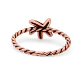 Starfish Band Oxidized Ring Solid 925 Sterling Silver Thumb Ring (8mm)