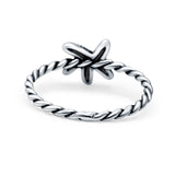 Starfish Band Oxidized Ring Solid 925 Sterling Silver Thumb Ring (8mm)