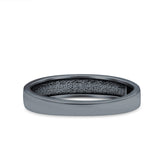 Moon & Stars Band Oxidized Band Solid 925 Sterling Silver Thumb Ring (4mm)