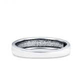 Moon & Stars Band Oxidized Band Solid 925 Sterling Silver Thumb Ring (4mm)