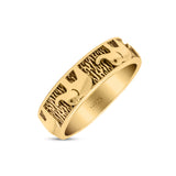 Elephant Filigree Animal Spinner Stylish Oxidized Band Thumb Ring (5.6mm)